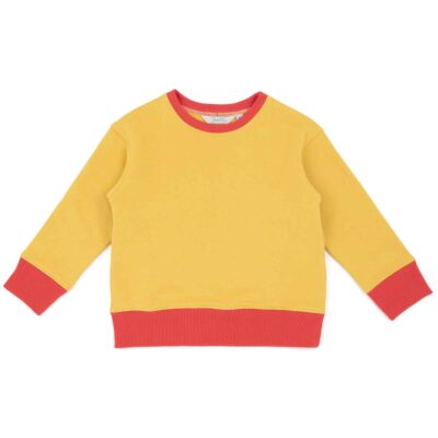 Sweatshirt din bumbac Yellow